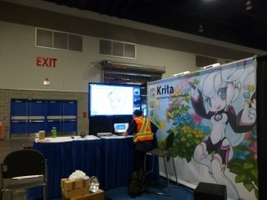 Building the Krita Booth at Siggraph 2014